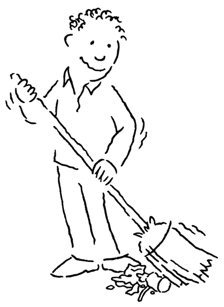 Scbawc50 Sweeper Clipart Black And White Christmas Big Pictures
